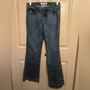Faded Glory Blue Flare Wide Leg Jeans